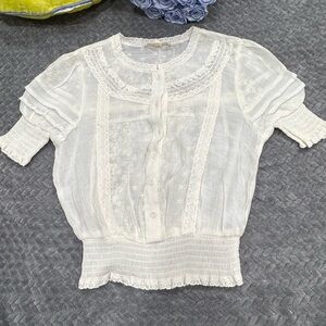 Rebellion White Lace Blouse